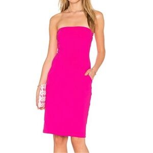 Susana Monaco Cameron Strapless Dress in Pink Glo